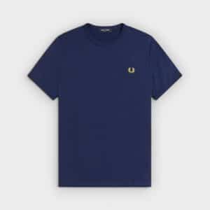 Fred Perry - Camiseta Ringer M3519 Azul Ultramar Oscuro