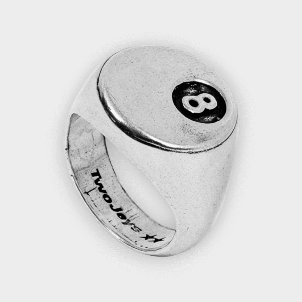 Twojeys - Anillo 8 Ball ring silver