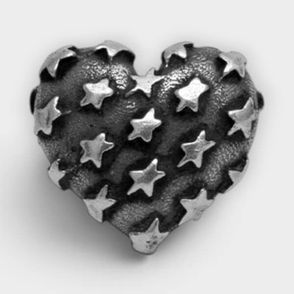 Twojeys - Pendientes All-over Heart Silver