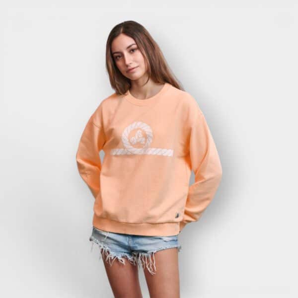 Amarras - Sudadera Bolonia Mujer Naranja