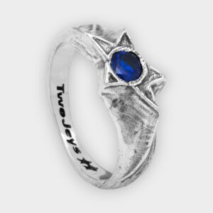 Twojeys - Anillo blue Calda silver