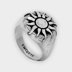 Twojeys - Anillo Organic sun silver