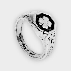 Twojeys - Anillo Untraceable clover silver