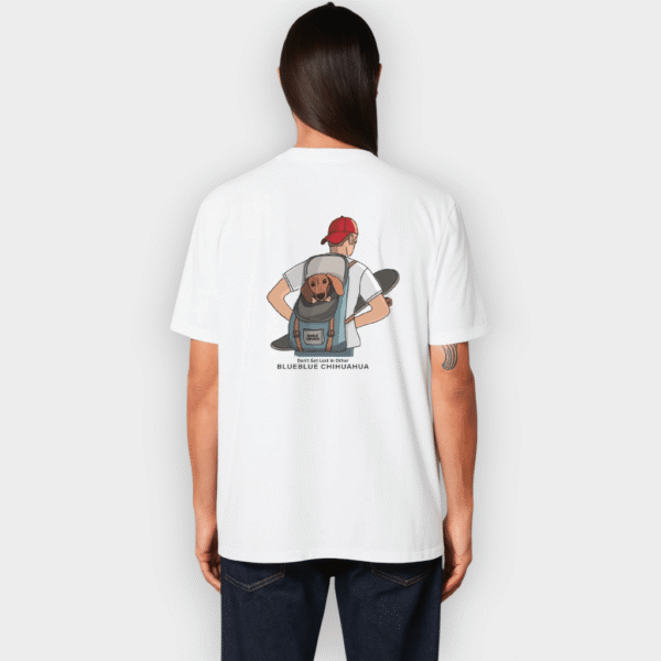 Blueblue Chihuahua - Camiseta algodón orgánico Skater white