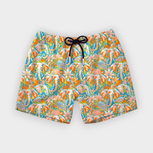 Flamenco Maltés – Bañador Elefantastic naranja