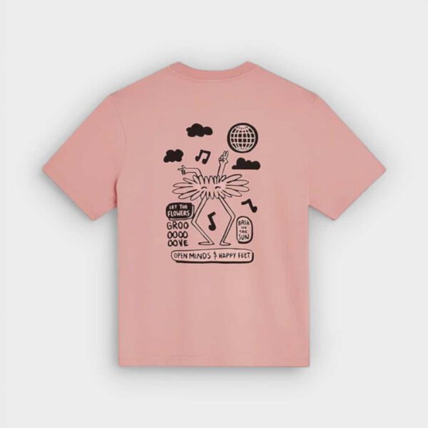 Bask in the Sun - Camiseta Flamingo Groove Roze