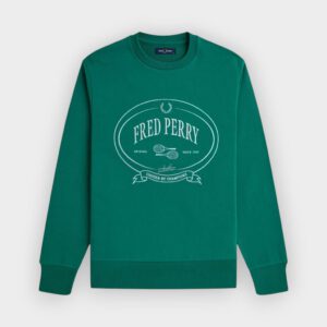 Fred Perry - Sudadera Chosen by Champions verde deportivo