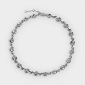 TwoJeys - Collar Calabrote Stars XL Silver