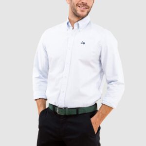 Scotta 1985 - Camisa Oxford regular stripes azul