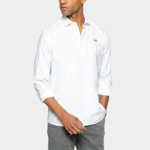 Scotta 1985 - Camisa Polera Oxford blanco