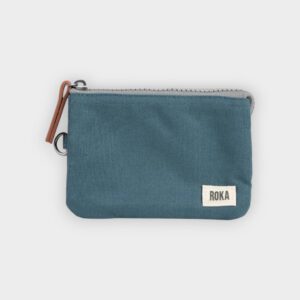 Roka - Cartera Carnaby airforce recycled canvas medium