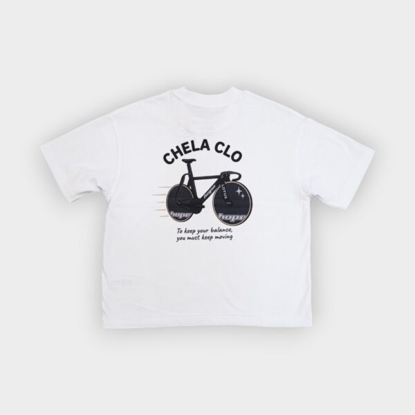 Chela Clo – Camiseta Keep Your Balance White