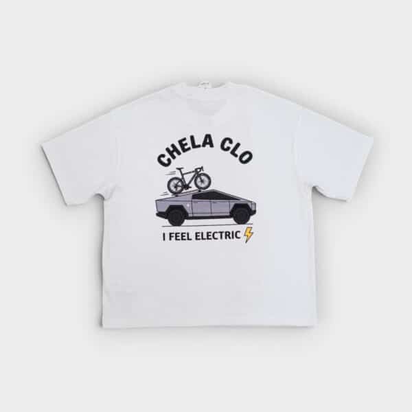 Chela Clo – Camiseta I Feel Electric White