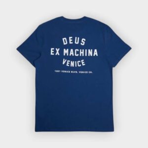 Deus Ex Machina - Camiseta Venice skull mechanic blue