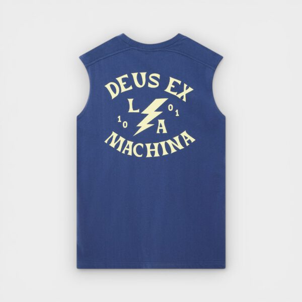 Deus Ex Machina - Camiseta Chinook Muscle Mechanic Blue