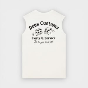 Deus Ex Machina - Camiseta Knucklebones Muscle Dirty White