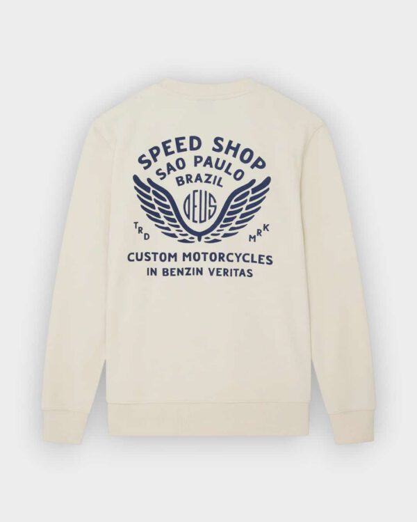 Deus Ex Machina - Sudadera Munificence Crew Dirty White