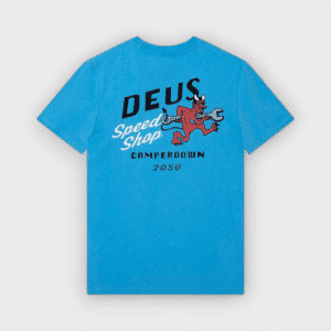 Deus Ex Machina - Camiseta Dogleg Tee Bonnie Blue