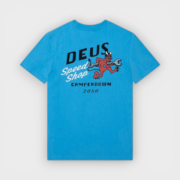 Deus Ex Machina - Camiseta Dogleg Tee Bonnie Blue