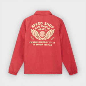 Deus Ex Machina - Chaqueta Munificence Nylon Coach Melon Red
