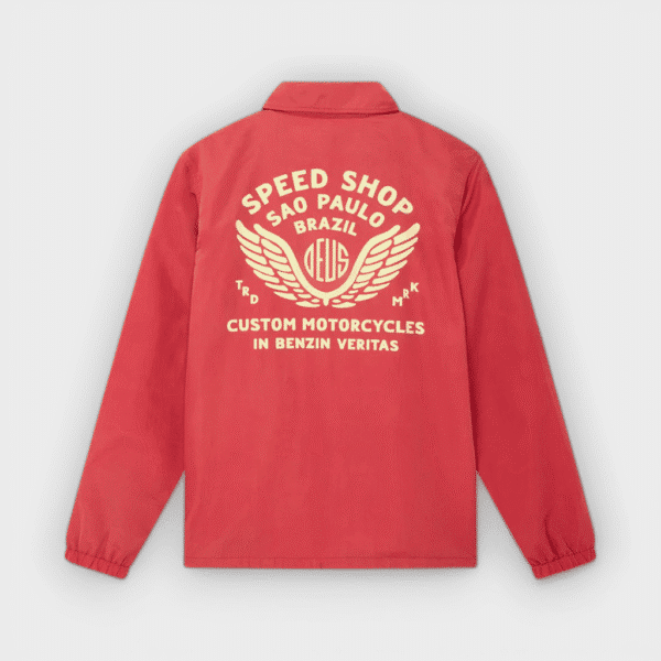 Deus Ex Machina - Chaqueta Munificence Nylon Coach Melon Red