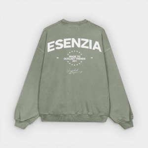 Esenzia - Sudadera Crewneck Green Outlast