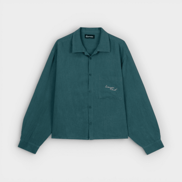 Esenzia - Camisa de Lino Green Sahara