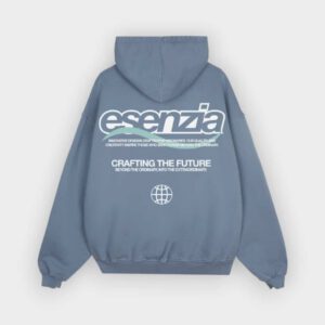 Esenzia – Sudadera con capucha Steel Blue Craft Hoodie