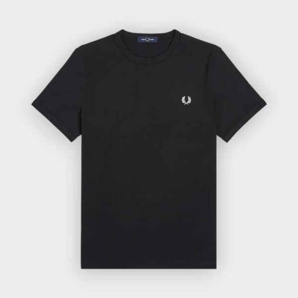 Fred Perry - Camiseta Ringer negro