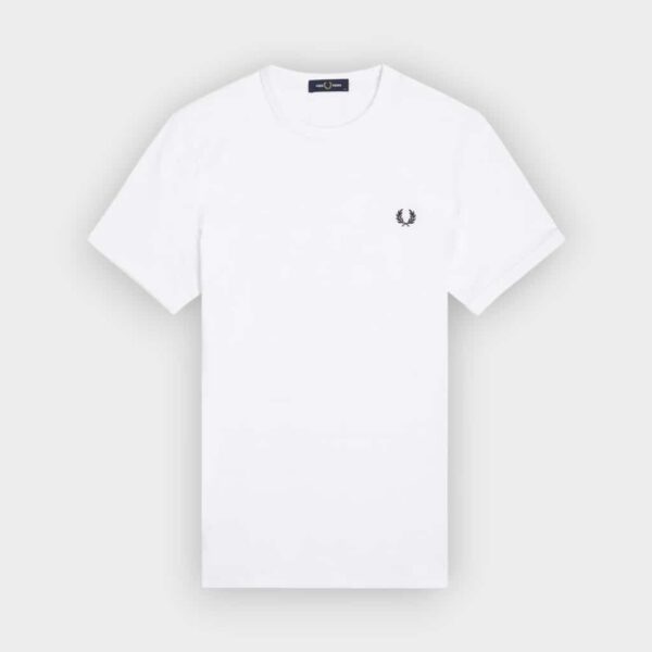 Fred Perry - Camiseta Ringer blanco