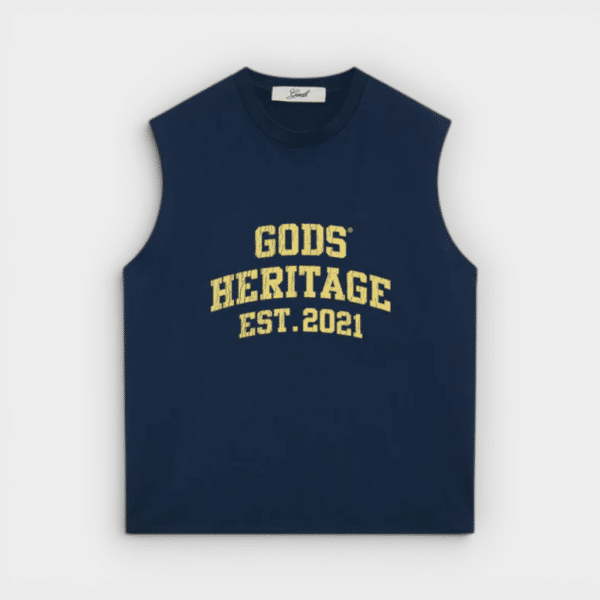 Fake Gods - Camiseta sin Mangas Heritage Sleeveless Navy