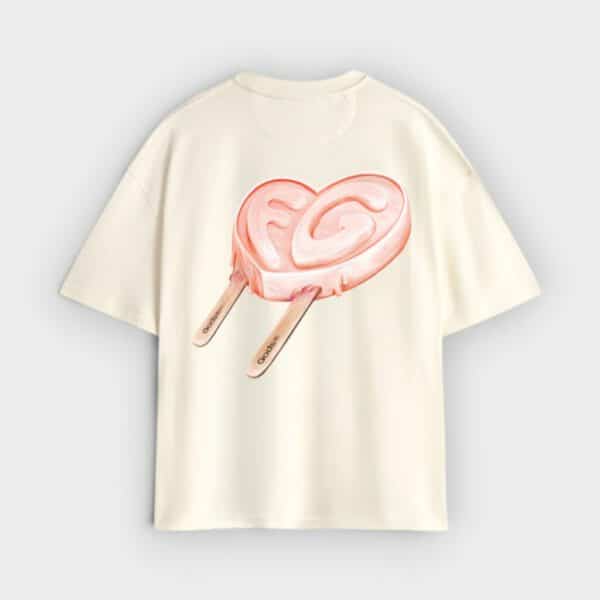 Fake Gods - Camiseta Iced Heart Tee Cream