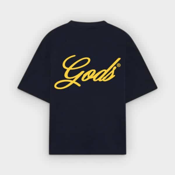 Fake Gods - Camiseta Script Boxy Tee Navy