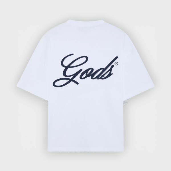 Fake Gods - Camiseta Script Boxy Tee White