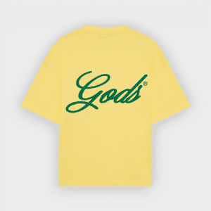 Fake Gods - Camiseta Script Boxy Tee Yellow