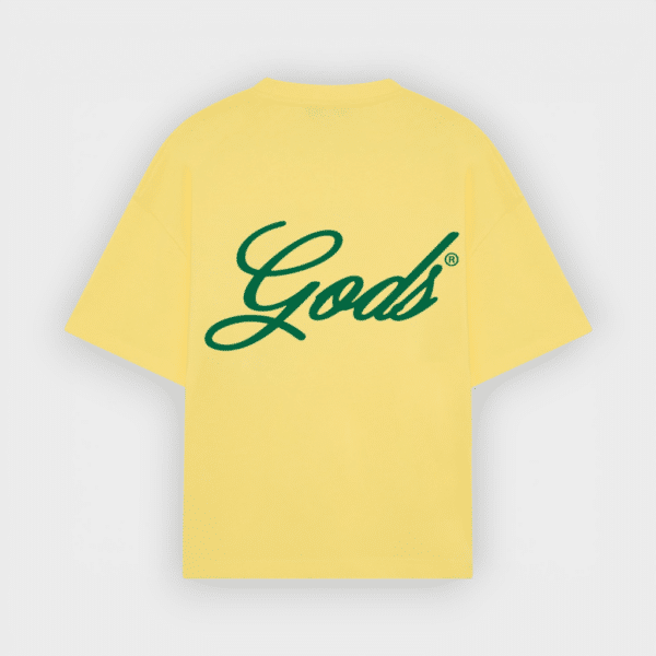 Fake Gods - Camiseta Script Boxy Tee Yellow