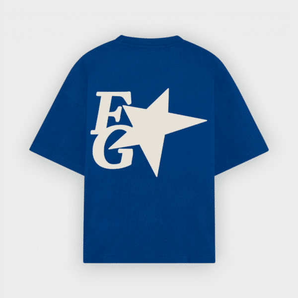 Fake Gods - Camiseta Star Boxy Tee Blue