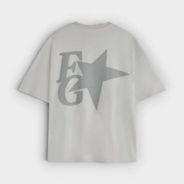 Fake Gods - Camiseta Star Boxy Tee Light Grey