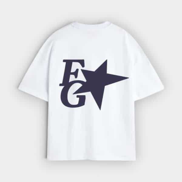 Fake Gods - Camiseta Star Boxy Tee White