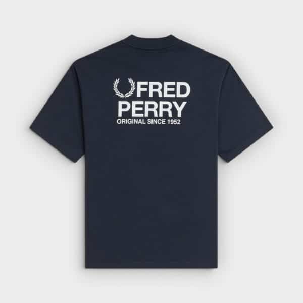 Fred Perry - Camiseta Back Graphic T-Shirt Azul Marino