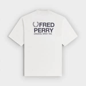 Fred Perry - Camiseta Back Graphic T-Shirt Blanco Nieve