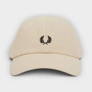 Fred Perry - Gorra Pique Classic Cap Avena Negro