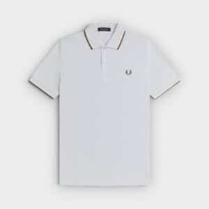 Fred Perry - Polo M3600 Twin Tipped Azul Oscuro Crudo Verde Laurel Wreath