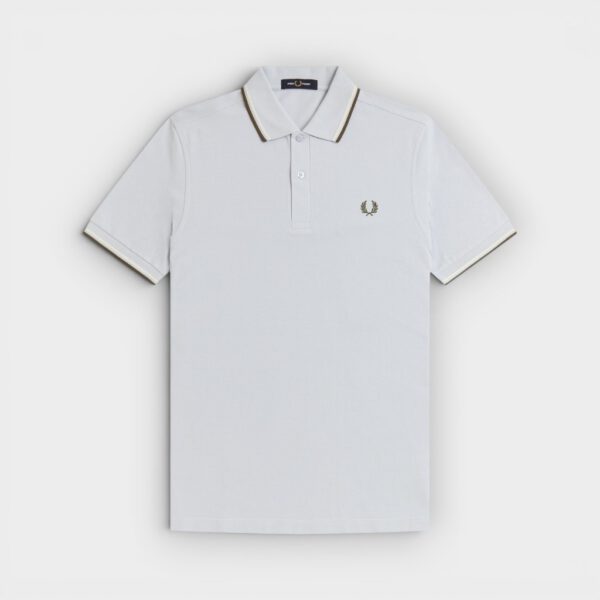 Fred Perry - Polo M3600 Twin Tipped Azul Oscuro Crudo Verde Laurel Wreath