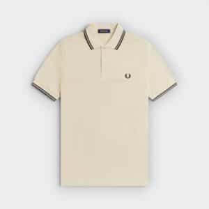 Fred Perry - Polo M3600 Twin Tipped Avena Negro
