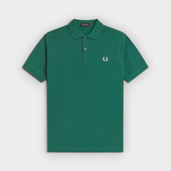 Fred Perry - Polo M6000 Plain Verde Deportivo Hielo Claro