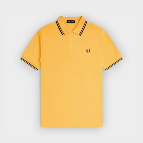 Fred Perry - Polo M3600 Amarillo y azul marino