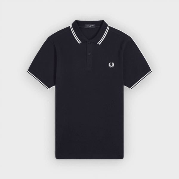 Fred Perry - Polo M3600 azul marino blanco blanco