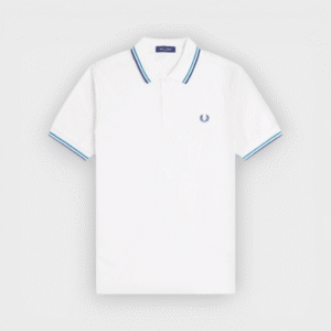 Fred Perry - Polo M3600 blanco nieve verde menta intenso eclipse Soho