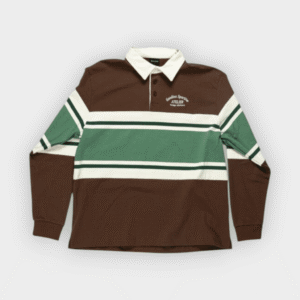 Goodies Sportive – Polo Truffle heavy weight Ls chocolate green